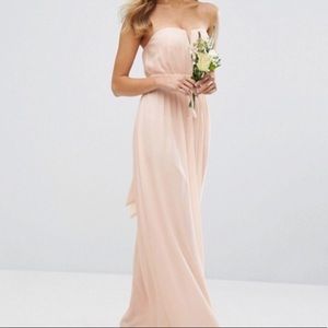 Strapless Blush ASOS Dress